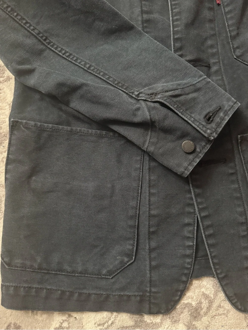 Levi's Black Engineer Coat - Picture 2 of 8